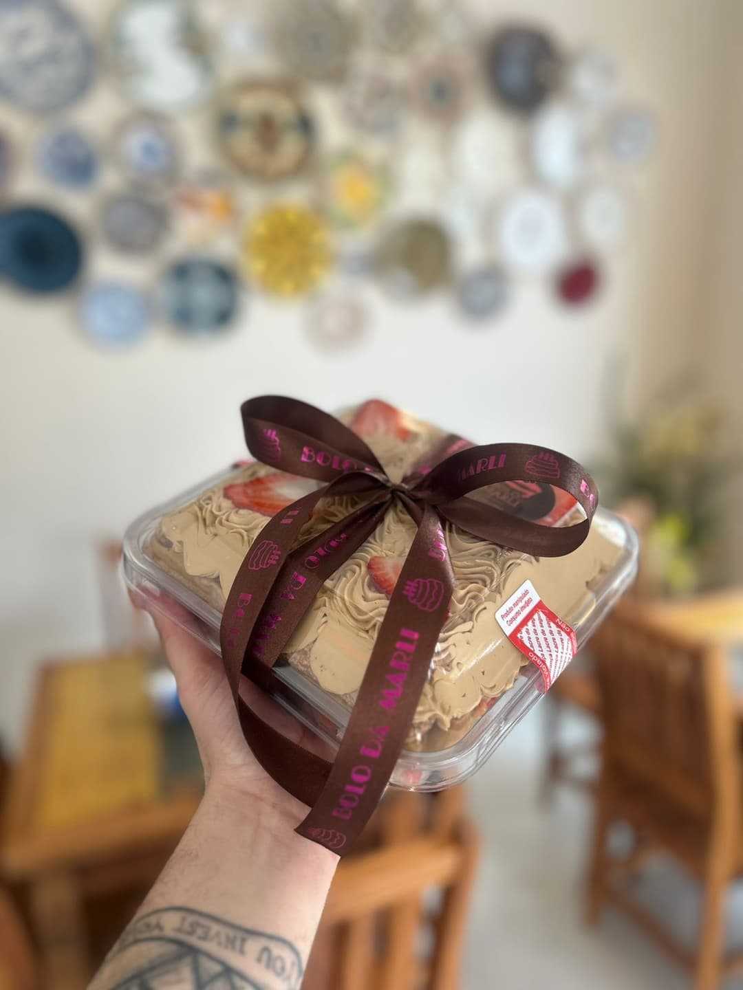 Pavê Doce de Leite com Morangos