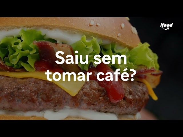 Saiu sem tomar café? Pede iFood Já